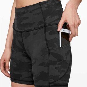 Lululemon Camouflage Bike Short with Pockets